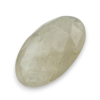 Kwarc z rutylem kaboszon fasetowany 28x16 mm nr 57