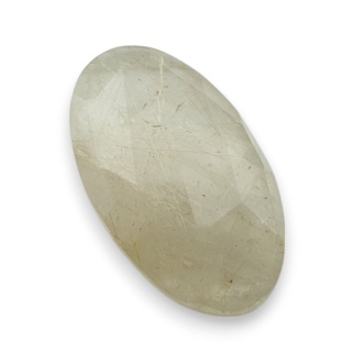 Kwarc z rutylem kaboszon fasetowany 28x16 mm nr 57