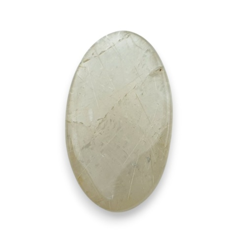 Kwarc z rutylem kaboszon fasetowany 28x16 mm nr 57 Kwarc z rutylem kaboszon fasetowany 28x16 mm nr 57