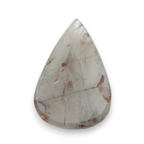 Kwarc z rutylem kaboszon fasetowany 29x19 mm nr 122 Kwarc z rutylem kaboszon fasetowany 29x19 mm nr 122
