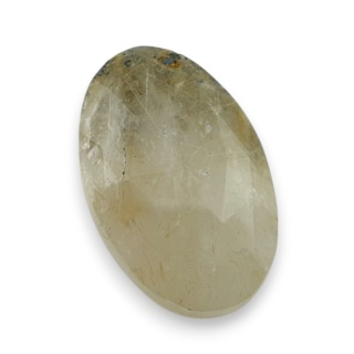 Kwarc z rutylem kaboszon fasetowany 29x19 mm nr 68