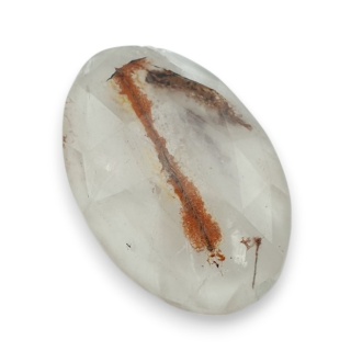 Kwarc z rutylem kaboszon fasetowany 29x20 mm nr 119