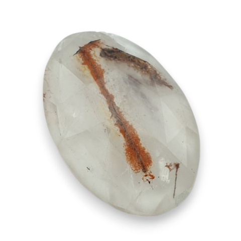 Kwarc z rutylem kaboszon fasetowany 29x20 mm nr 119 Kwarc z rutylem kaboszon fasetowany 29x20 mm nr 119