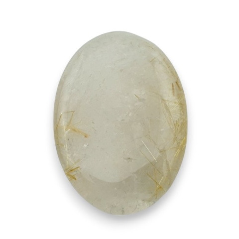 Kwarc z rutylem kaboszon fasetowany 29x21 mm nr 54 Kwarc z rutylem kaboszon fasetowany 29x21 mm nr 54