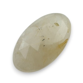 Kwarc z rutylem kaboszon fasetowany 30x17 mm nr 70
