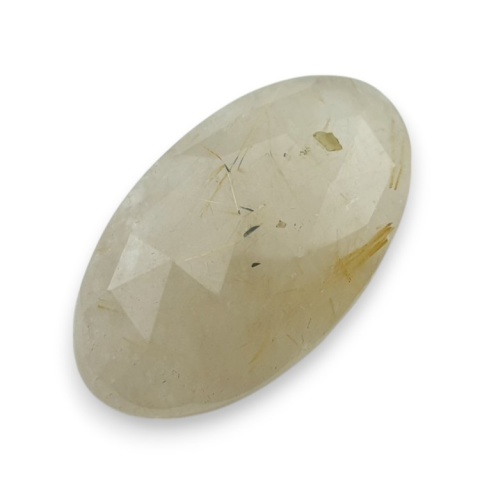 Kwarc z rutylem kaboszon fasetowany 30x17 mm nr 70 Kwarc z rutylem kaboszon fasetowany 30x17 mm nr 70