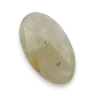 Kwarc z rutylem kaboszon fasetowany 30x17 mm nr 70