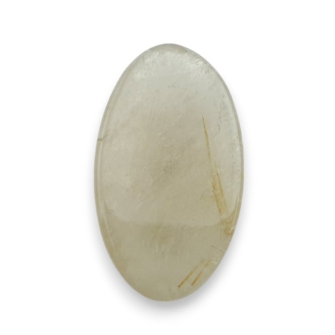 Kwarc z rutylem kaboszon fasetowany 30x17 mm nr 70 Kwarc z rutylem kaboszon fasetowany 30x17 mm nr 70