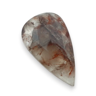 Kwarc z rutylem kaboszon fasetowany 30x18 mm nr 116