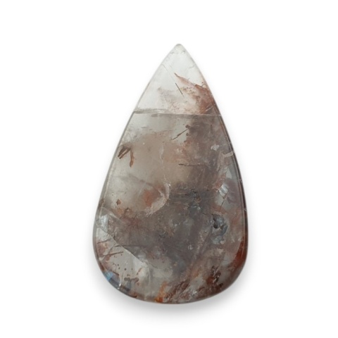 Kwarc z rutylem kaboszon fasetowany 30x18 mm nr 116 Kwarc z rutylem kaboszon fasetowany 30x18 mm nr 116