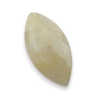 Kwarc z rutylem kaboszon fasetowany 31x16 mm nr 44
