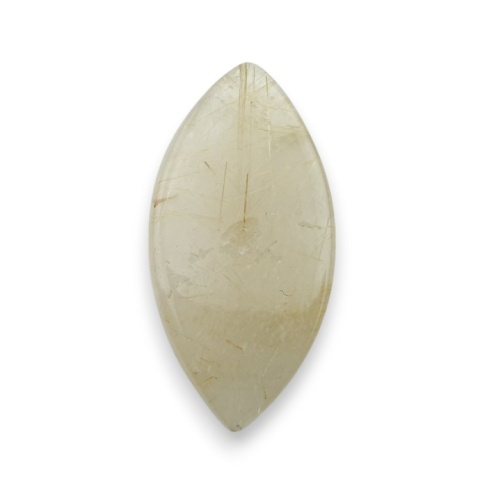 Kwarc z rutylem kaboszon fasetowany 31x16 mm nr 44 Kwarc z rutylem kaboszon fasetowany 31x16 mm nr 44
