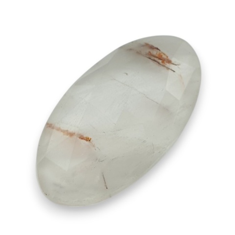 Kwarc z rutylem kaboszon fasetowany 31x17 mm nr 107 Kwarc z rutylem kaboszon fasetowany 31x17 mm nr 107