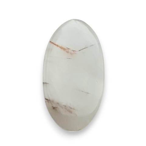 Kwarc z rutylem kaboszon fasetowany 31x17 mm nr 107 Kwarc z rutylem kaboszon fasetowany 31x17 mm nr 107