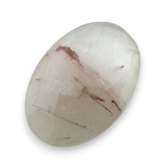 Kwarc z rutylem kaboszon fasetowany 32x22 mm nr 115