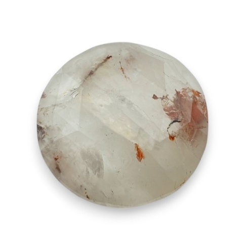 Kwarc z rutylem kaboszon fasetowany fi 22 mm nr 140 Kwarc z rutylem kaboszon fasetowany fi 22 mm nr 140