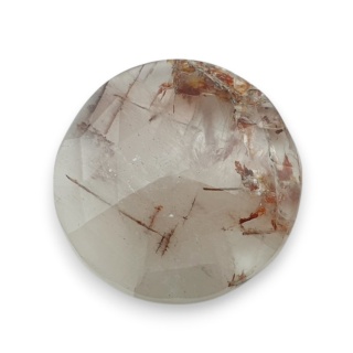 Kwarc z rutylem kaboszon fasetowany fi 24 mm nr 130