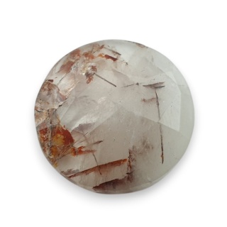 Kwarc z rutylem kaboszon fasetowany fi 24 mm nr 130