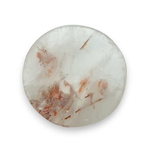 Kwarc z rutylem kaboszon fasetowany fi 27 mm nr 105 Kwarc z rutylem kaboszon fasetowany fi 27 mm nr 105