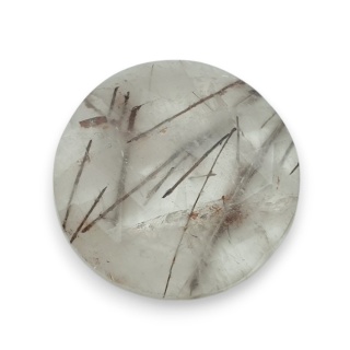 Kwarc z rutylem kaboszon fasetowany fi 27 mm nr 106