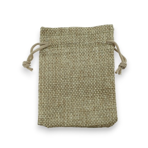Decorative bag 9x7 cm 1 pc beige Decorative bag 9x7 cm 1 pc beige