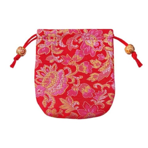 Decorative oriental bag 10.5x10.5 cm 1 pc red Decorative oriental bag 10.5x10.5 cm 1 pc red