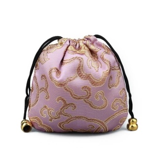 Woreczek ozdobny orientalny 11x11 cm 1 szt plum