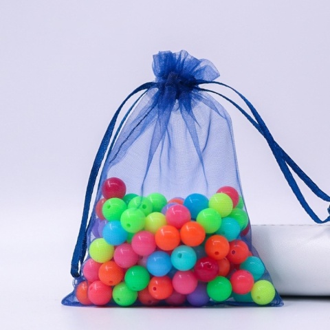 Organza bag 10x8 cm 1 pc navy blue Organza bag 10x8 cm 1 pc navy blue