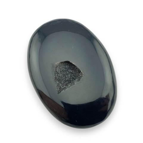 Agat druzy kaboszon 38x26 mm nr 256