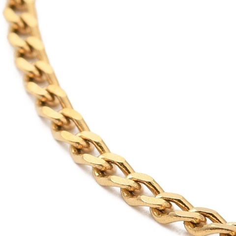 Bransoletka pancerka 1,8 mm stal szlachetna 17+3,5 cm kolor złoty powłoka IP Bransoletka pancerka 1,8 mm stal szlachetna 17+3,5 cm kolor złoty powłoka IP