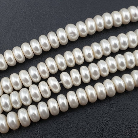 Seashell beads flat 8x4 mm 5 pcs Seashell beads flat 8x4 mm 5 pcs