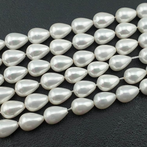 Koraliki Seashell łezka 11x8 mm 2 szt.