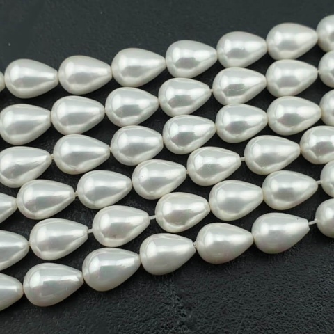 Koraliki Seashell łezka 11x8 mm 2 szt.