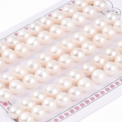 Natural cultured pearl 8-8.5 mm pair Natural cultured pearl 8-8.5 mm pair