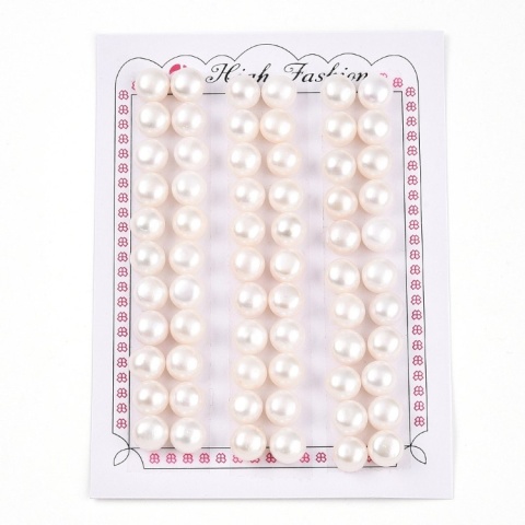 Natural cultured pearl 8-8.5 mm pair Natural cultured pearl 8-8.5 mm pair