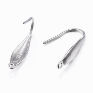 Bigle łezka z oczkiem stal szlachetna 19 mm 2 szt