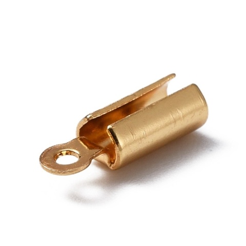 Końcówki zaciskowe stal szlachetna 2,6 mm 10 szt pozłacane Końcówki zaciskowe stal szlachetna 2,6 mm 10 szt pozłacane