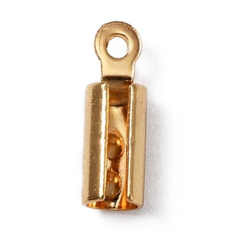 Końcówki zaciskowe stal szlachetna 2,6 mm 10 szt pozłacane Końcówki zaciskowe stal szlachetna 2,6 mm 10 szt pozłacane
