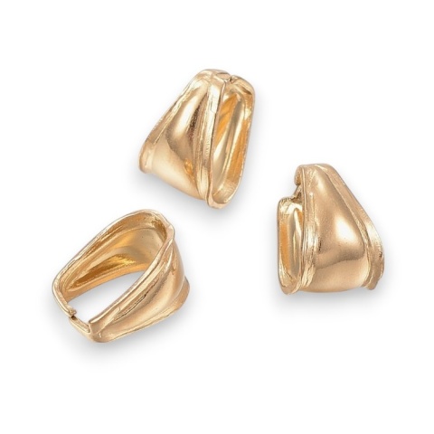 Krawatka ozdobna stal szlachetna 10x7 mm 2 szt kolor złoty powłoka IP Krawatka ozdobna stal szlachetna 10x7 mm 2 szt kolor złoty powłoka IP