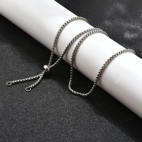 Łańcuszek baza naszyjnika stal szlachetna 2 mm 75 cm Łańcuszek baza naszyjnika stal szlachetna 2 mm 75 cm