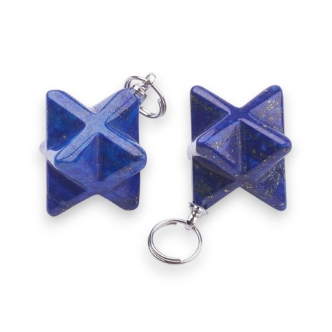 Lapis lazuli merkaba pendant 20 mm 1 pc