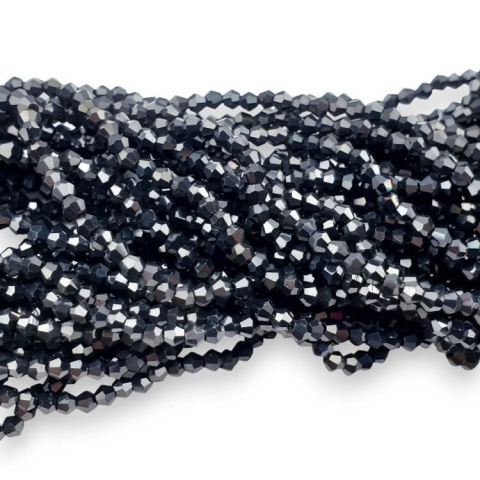 Bicone gunmetal 2,8-3 mm sznur Bicone gunmetal 2,8-3 mm sznur