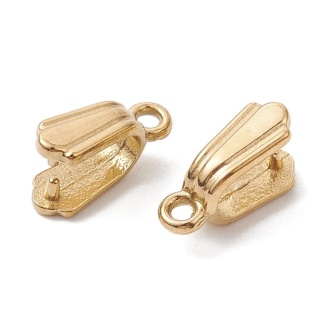 Krawatka do kamieni stal szlachetna 10,5x3,8 mm pozłacana powłoka IP