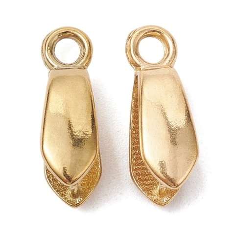Stone bail stainless steel 15.5x5 mm 2 pcs gold plated IP coating Stone bail stainless steel 15.5x5 mm 2 pcs gold plated IP coating