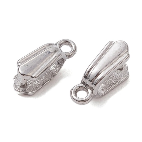 Stone bail stainless steel 10.5x3.8 mm 2 pcs Stone bail stainless steel 10.5x3.8 mm 2 pcs