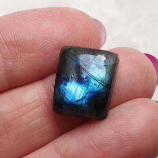Labradoryt kaboszon 15x13 mm nr B495