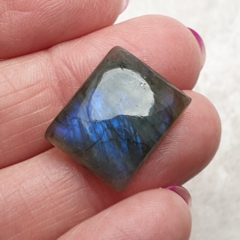 Labradoryt kaboszon 18x15 mm nr B465