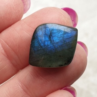 Labradoryt kaboszon 19x14 mm nr B483