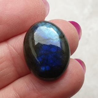 Labradoryt kaboszon 20x16 mm nr B419