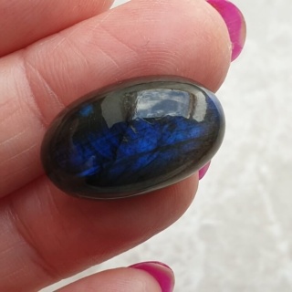 Labradoryt kaboszon 22x14 mm nr B596